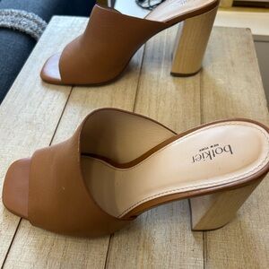 Botkier Brown Heeled Mules